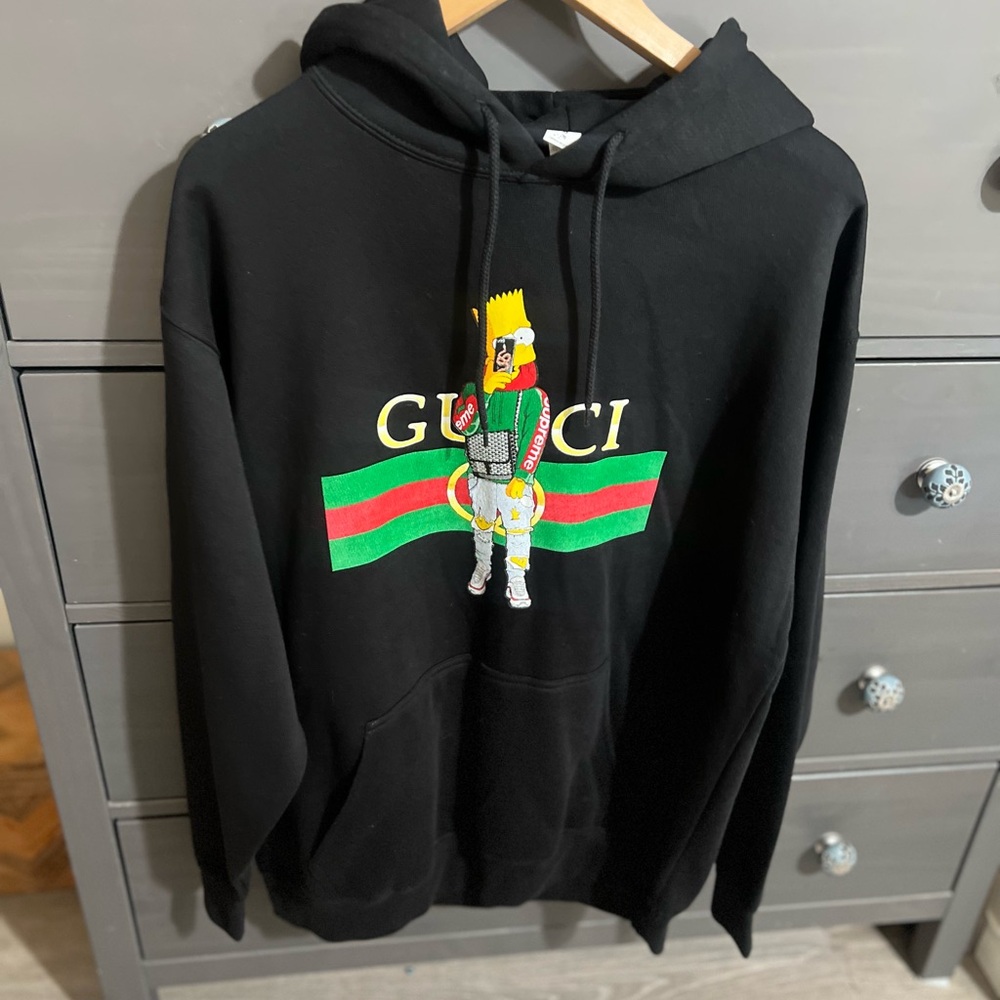 BART Simpson wearing Gucci black sweatshirt